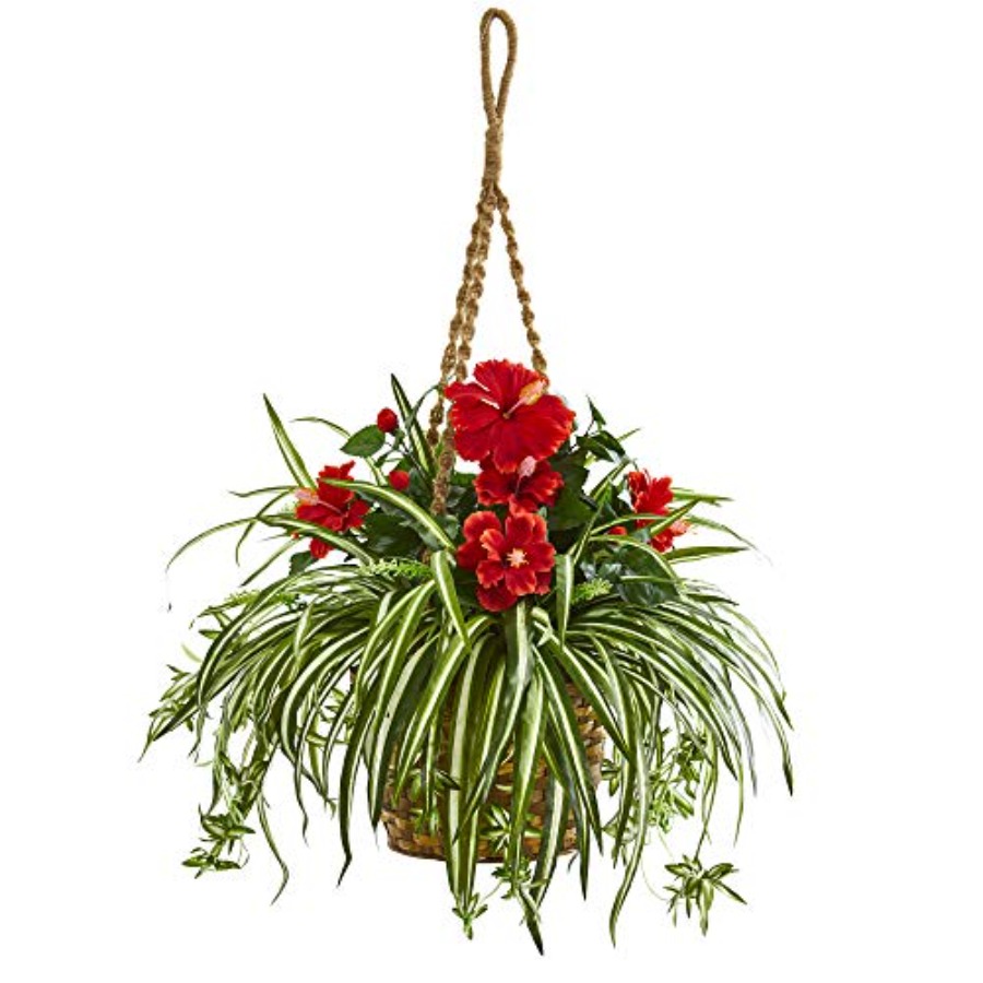 Hanging basket artificial plan - Spider Plant Hanging review and price