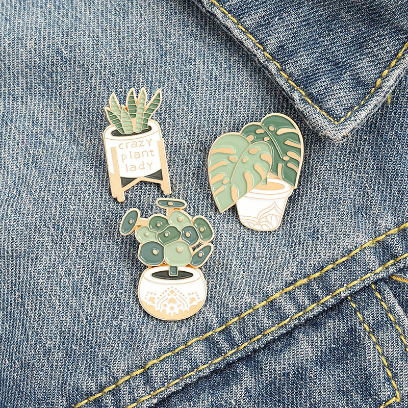Potted Plant Brooch Monstera A - Aloe Vera Pot review and price
