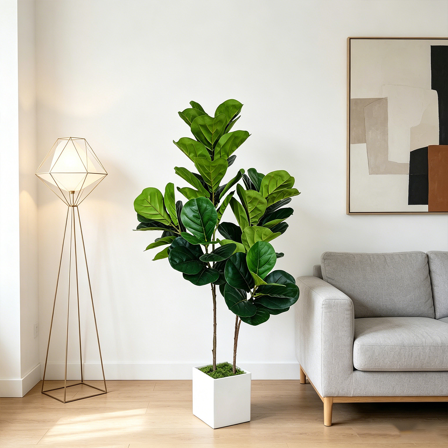 130cm/4.3ft Artificial Ficus L - Ficus Lyrata Tree review and price