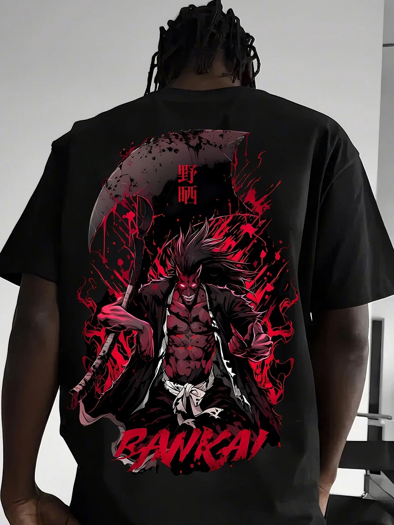 2026 BLEACH Kenpachi T-shirt A - Aglaonema Red review and price