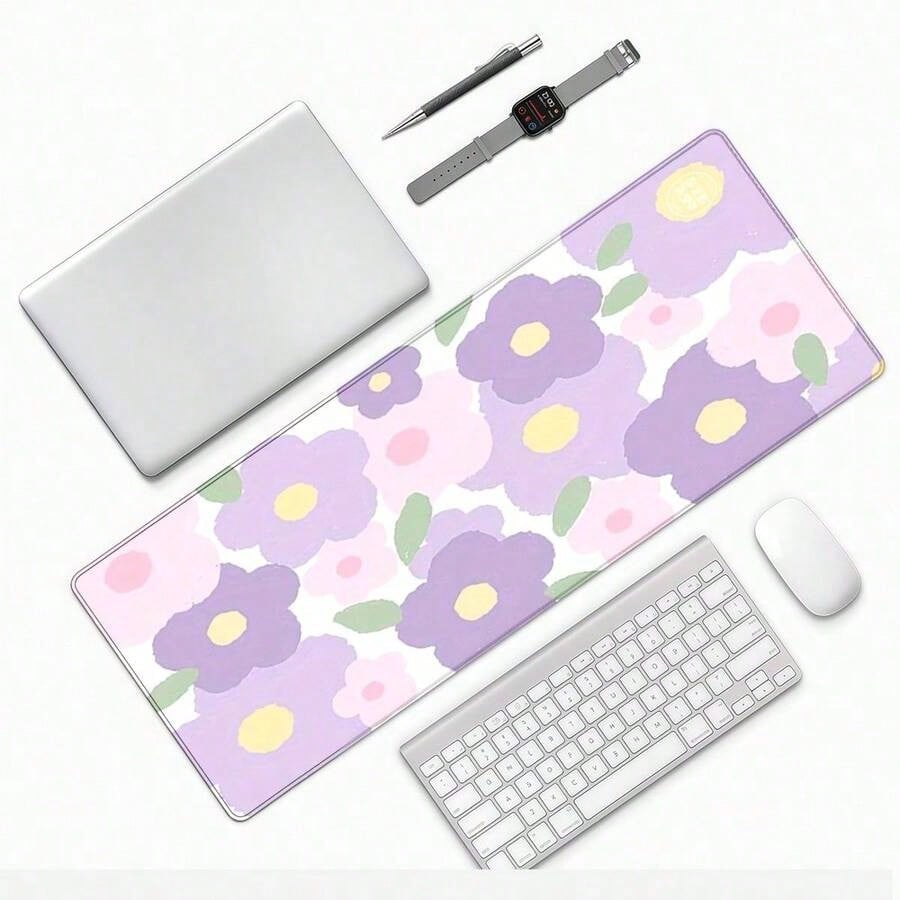 Purple Flower Mouse Pad - Larg - Tradescantia Purple review and price