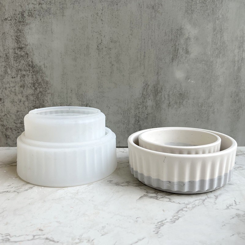 Stripe Flowerpot Silicone Mold - Echeveria Succulent review and price