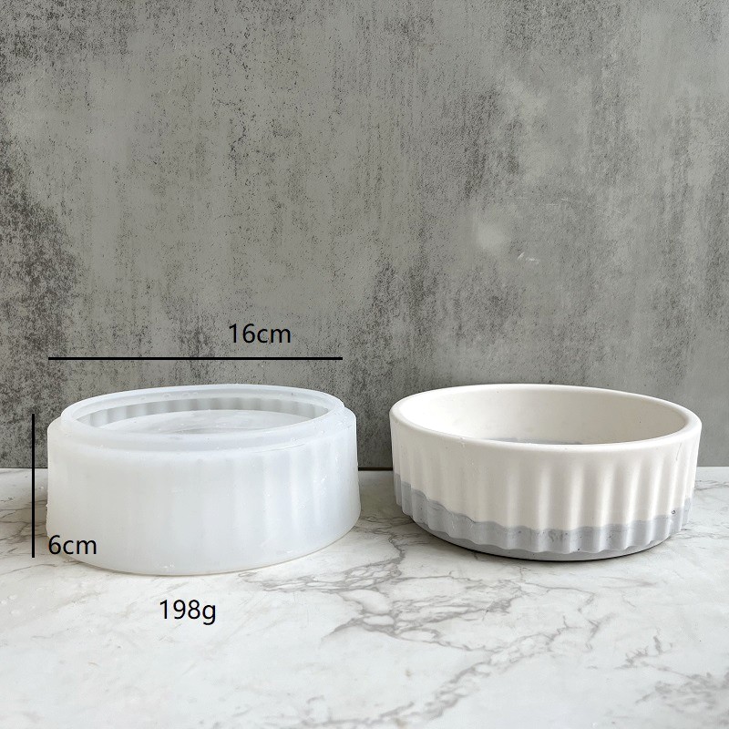 Stripe Flowerpot Silicone Mold - Echeveria Succulent review and price