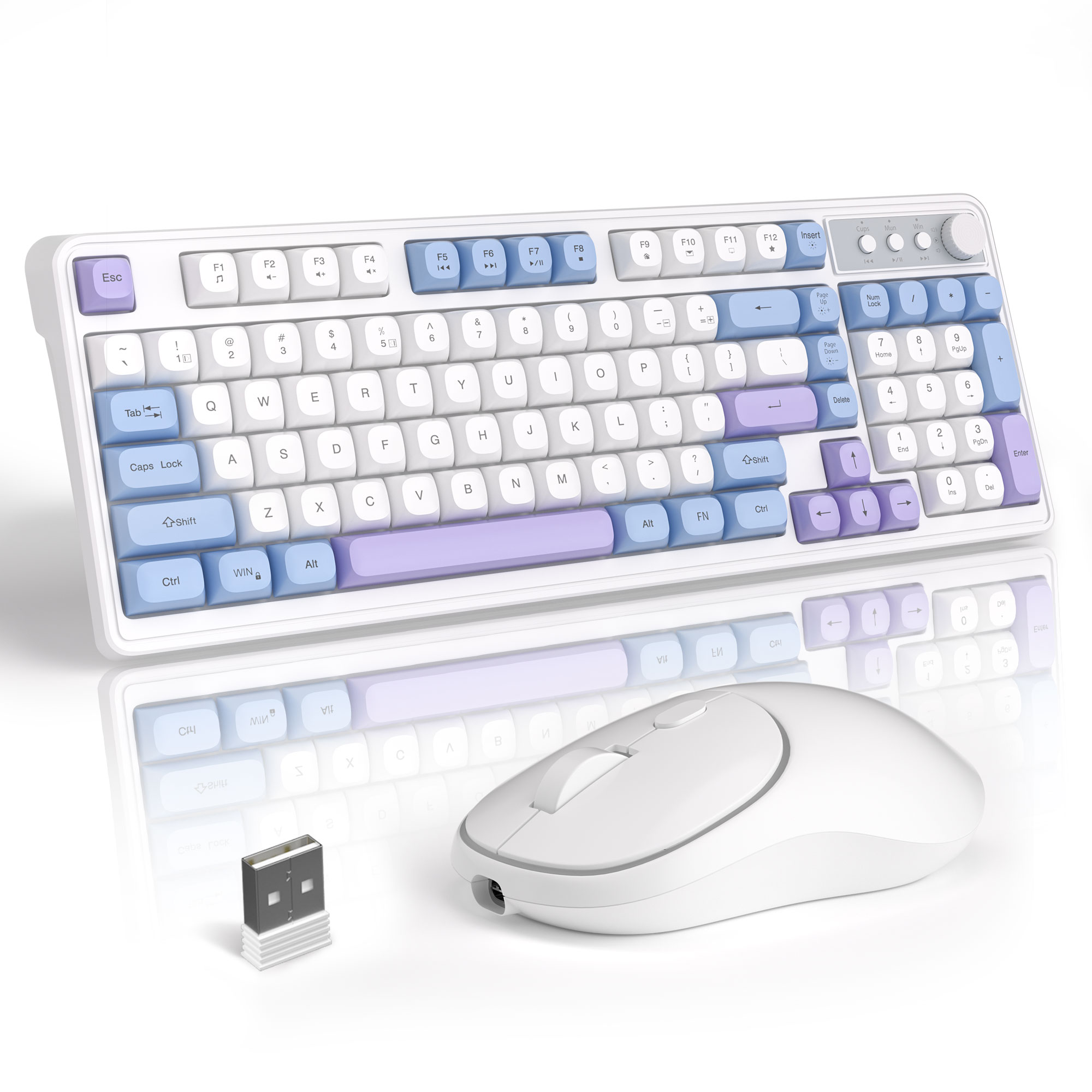 MageGee Wireless Gaming Keyboa - Tradescantia Purple review and price