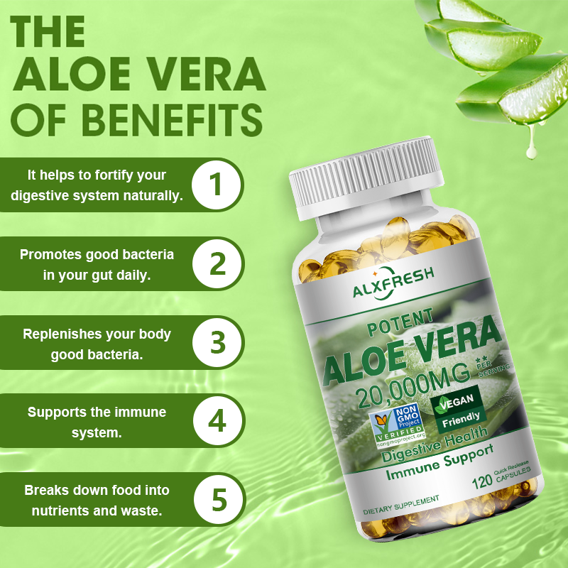 Aloe Vera Capsules Improve Dig - Aloe Vera Pot review and price