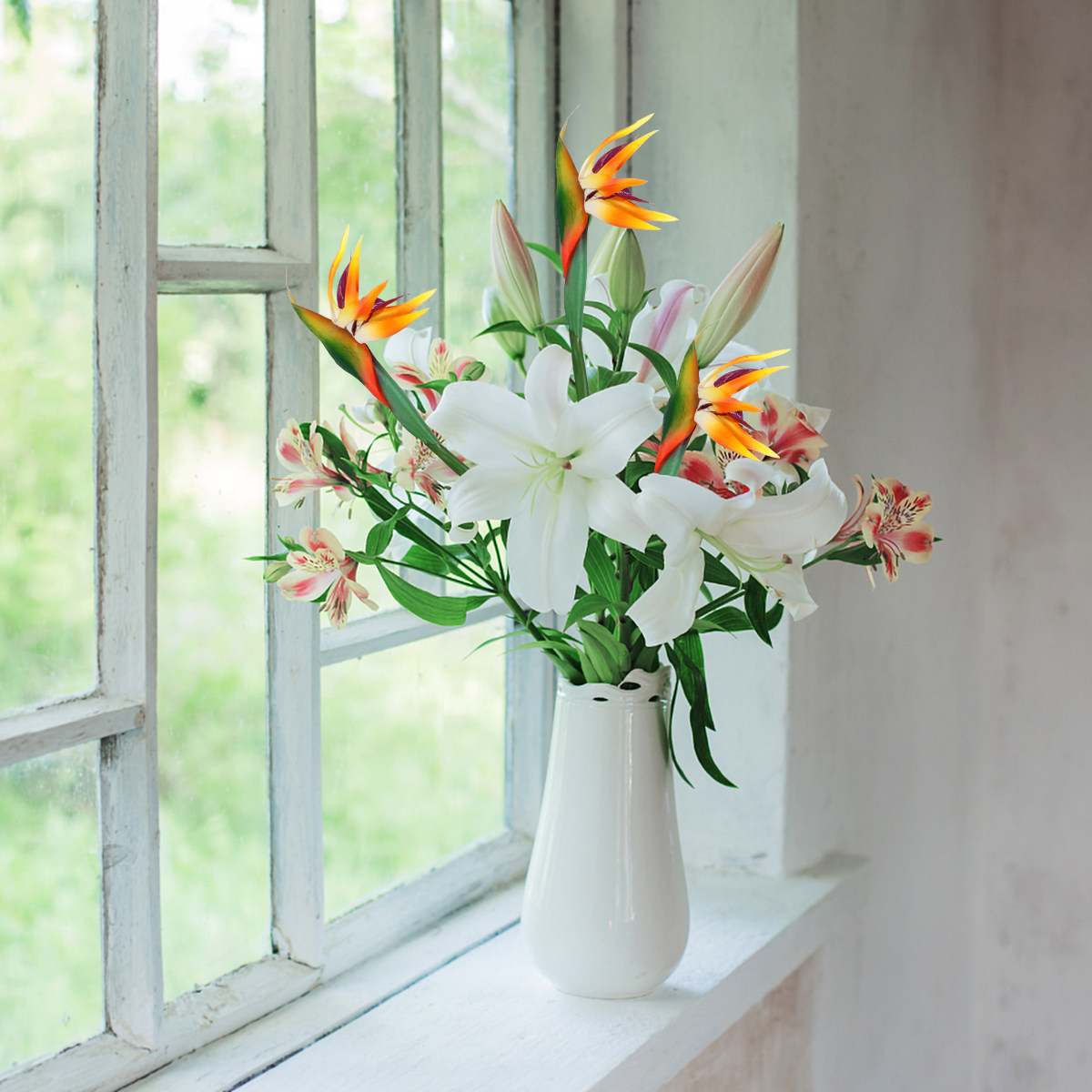 Real Touch Artificial Bird of  - Bird Paradise Strelitzia review and price